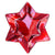Plato Cristal Estrella Roja